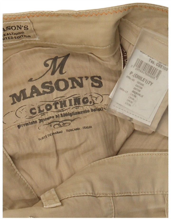 Женские узкие брюки карго Mason's W32 L33, бежевый хлопок
