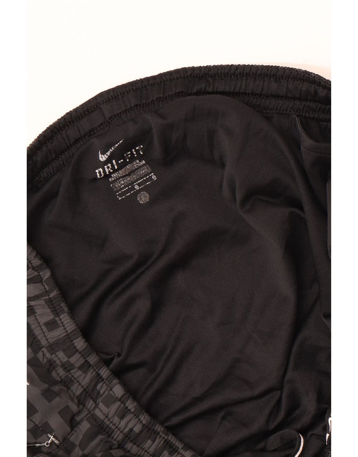 Мужские спортивные шорты NIKE Dri Fit, большие серые с геометрическим рисунком