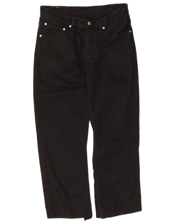 Мужские прямые джинсы Levi's 752 W34 L26, черный хлопок