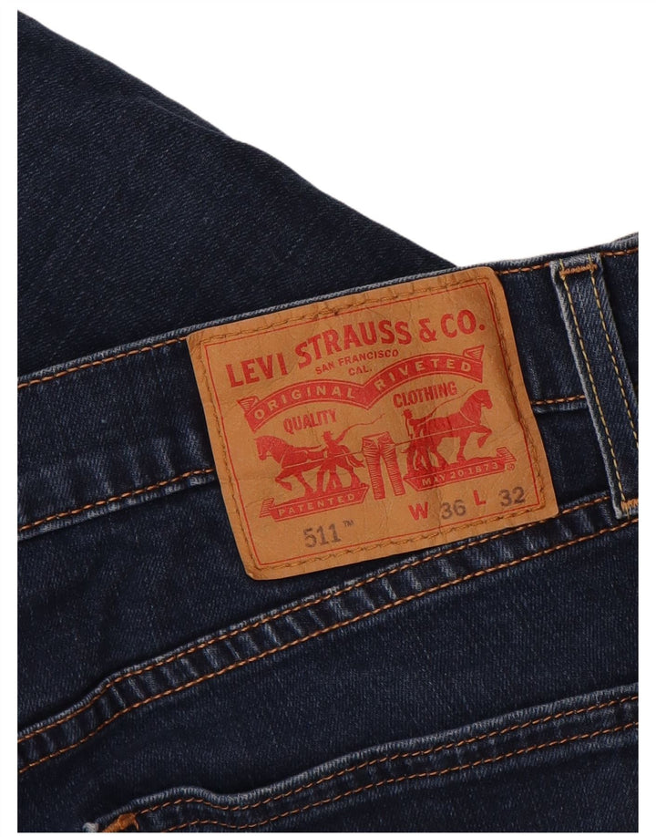 Мужские джинсы Levi's Slim 511 W36 L32 синие, хлопок