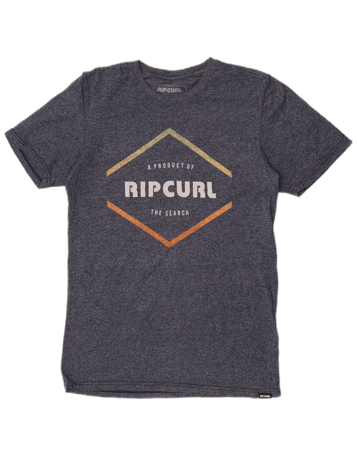 Мужская футболка с рисунком Rip Curl, маленькая, темно-синяя