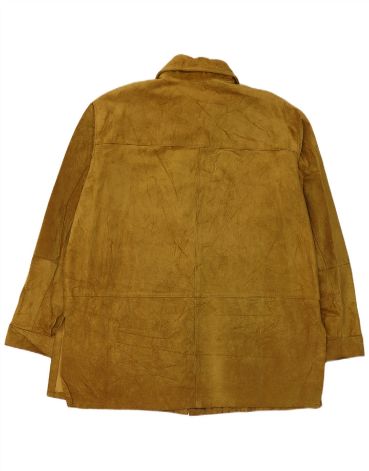 Винтажная женская замшевая куртка IT 48 XL Хаки