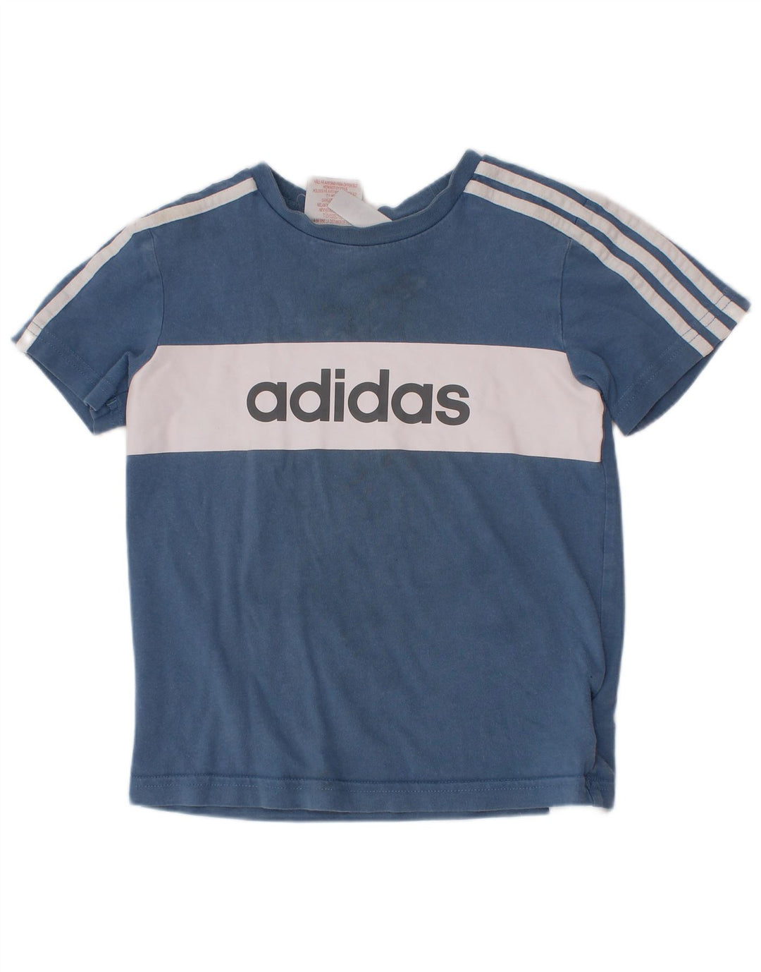 ADIDAS Boys Graphic 2 Piece Set 3-4 Years  Blue Colourblock Cotton