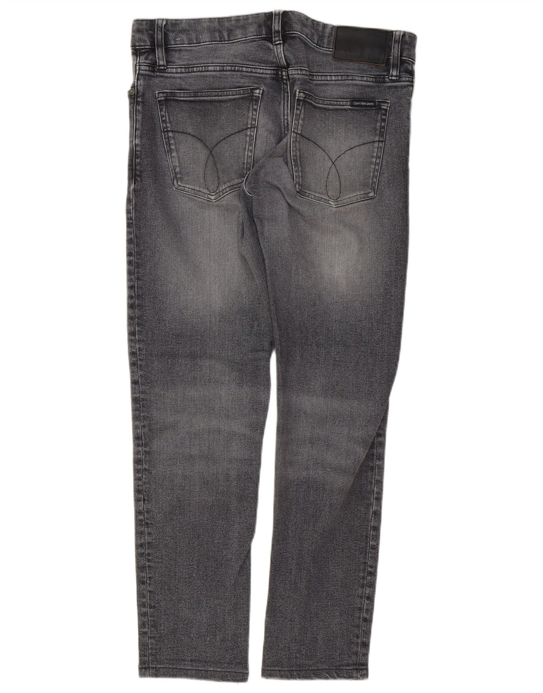 Мужские прямые джинсы CALVIN KLEIN W32 L28 серые, хлопок