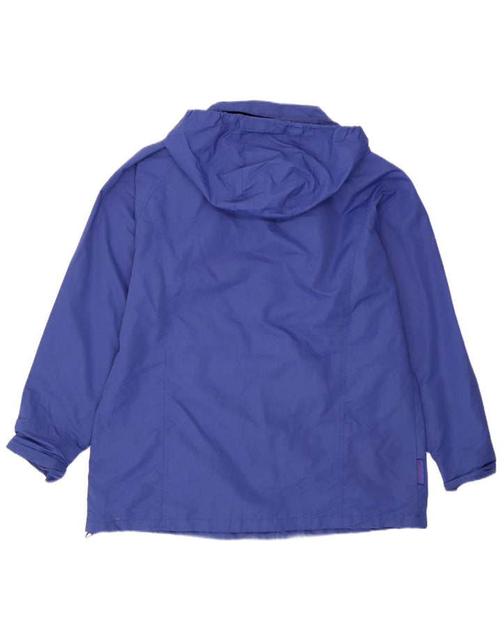 Женская ветровка Mountain Warehouse с капюшоном, Великобритания, 18 XL, синяя, полиэстер