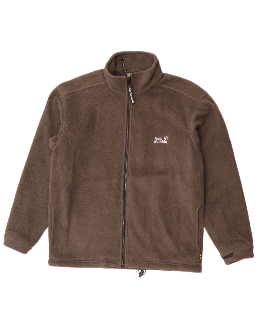 Мужская флисовая куртка с подкладкой Jack Wolfskin UK 34, маленький серый полиэстер