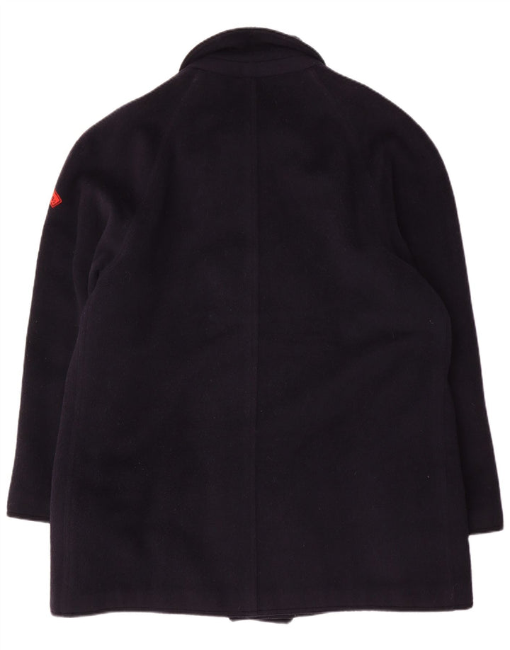Les Copains Мужское двубортное пальто IT 48 Medium Navy Blue Cashmere