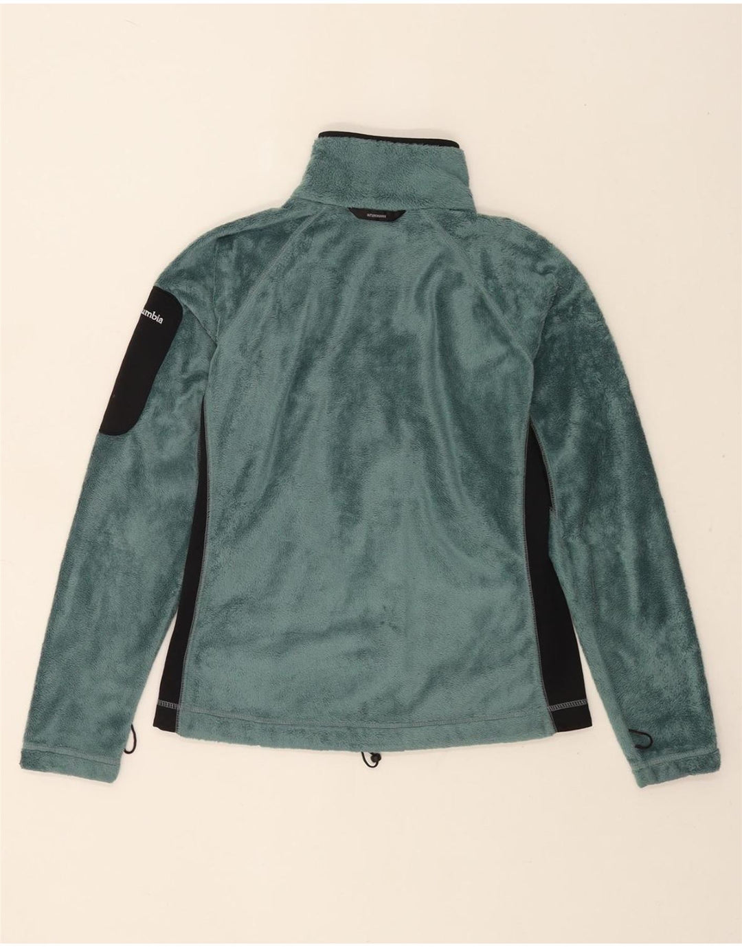 Женская флисовая куртка Columbia UK 10, маленькая зеленая полиэстер с цветными блоками