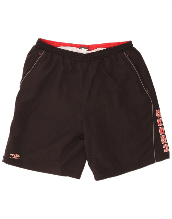 Мужские спортивные шорты с рисунком Umbro XL, черный полиэстер