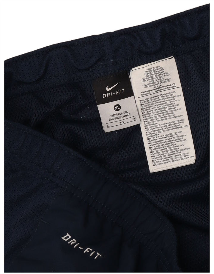 Мужские спортивные брюки Nike Dri Fit XL темно-синие из полиэстера