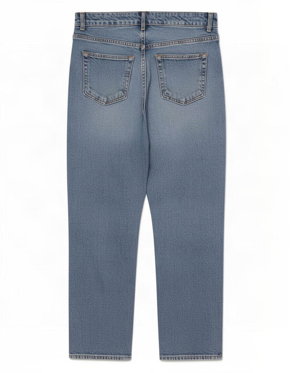 Женские укороченные джинсы Zara EU 38, маленькие W28 L25, синие, хлопок