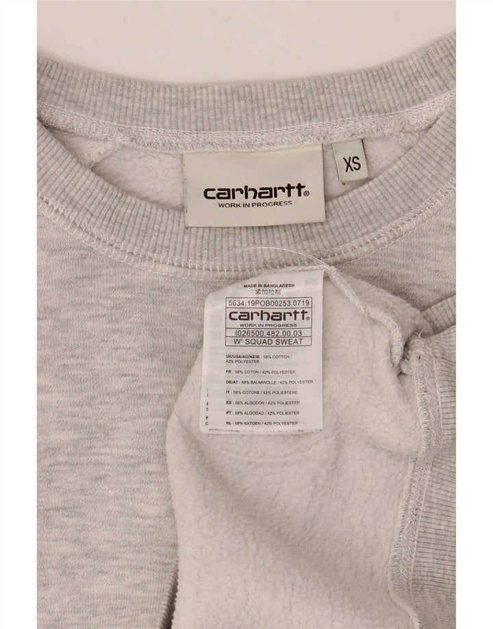 Женский джемпер оверсайз Carhartt UK 6 XS, серый хлопок