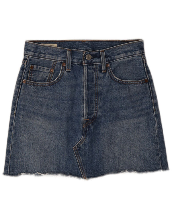 Женская джинсовая юбка Levi's W24 XS, синяя, хлопок