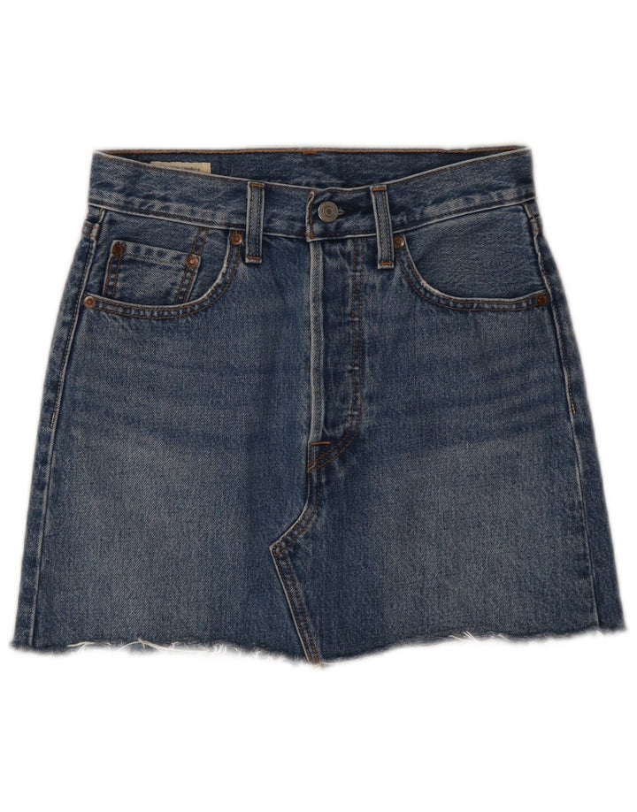 Женская джинсовая юбка Levi's W24 XS, синяя, хлопок