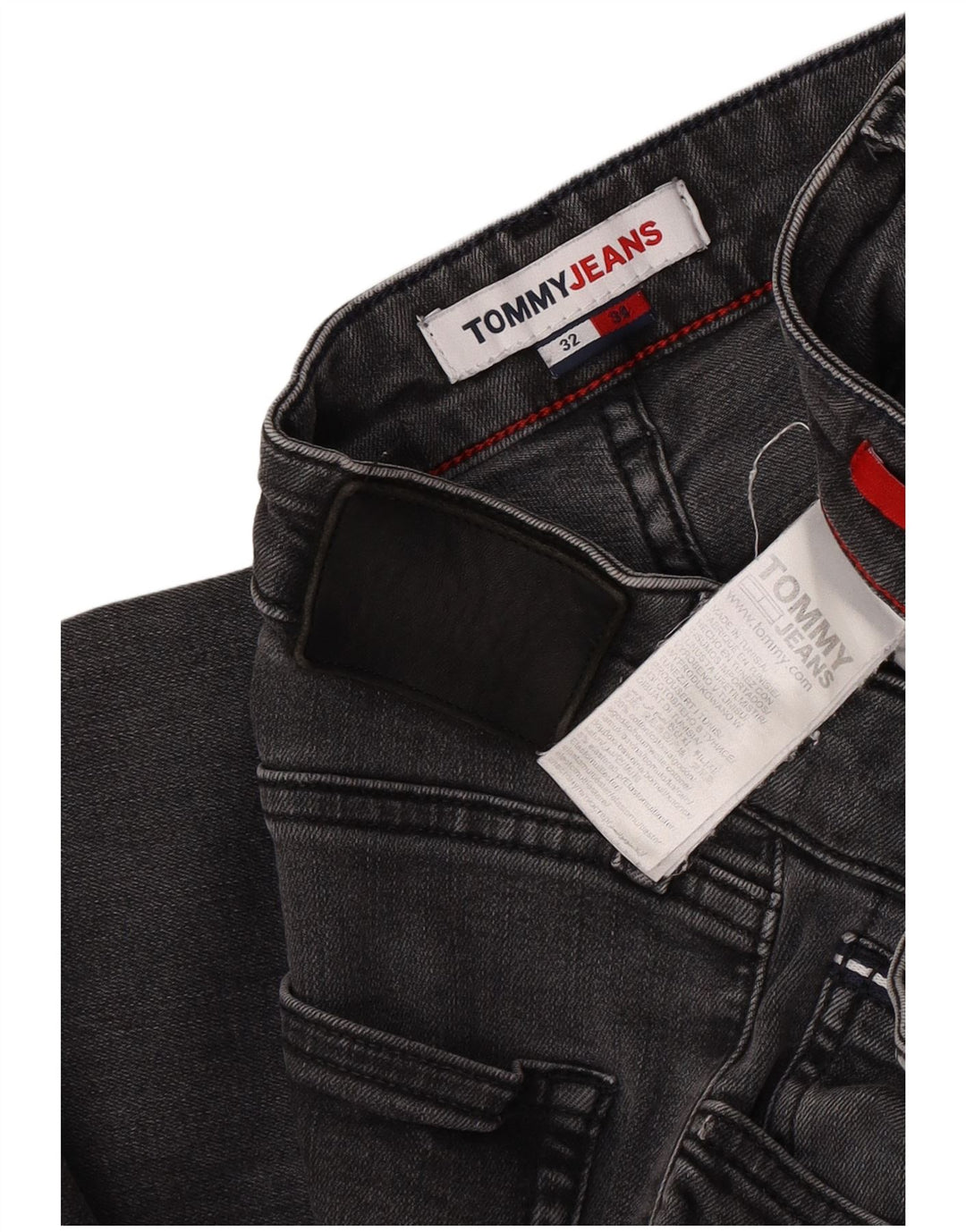 Женские узкие джинсы Tommy Hilfiger W32 L34, черный хлопок