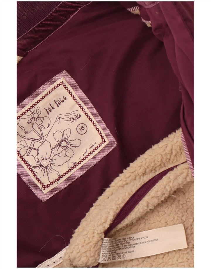 Женский утепленный жилет для толстого лица, Великобритания, 16, большой фиолетовый, полиэстер