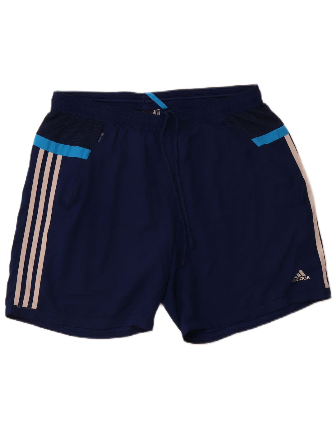 Женские спортивные шорты ADIDAS Climacool UK 16, большие синие, полиэстер