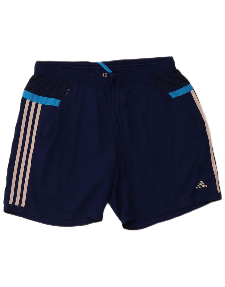 Женские спортивные шорты ADIDAS Climacool UK 16, большие синие, полиэстер
