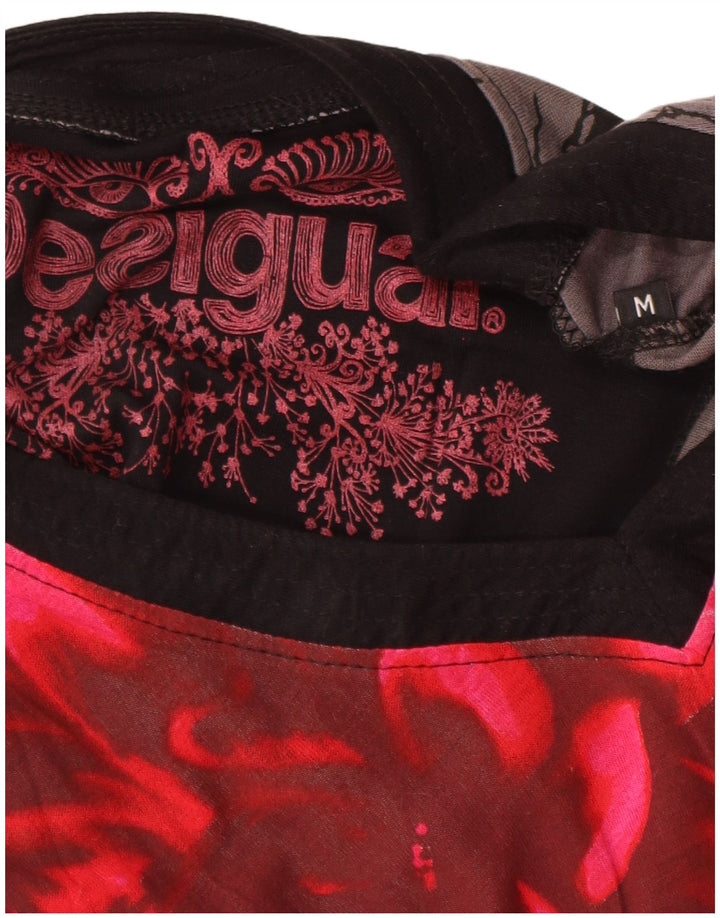 Женский топ Desigual с длинным рукавом и рисунком, Великобритания, 12, средний, разноцветный, с цветочным принтом