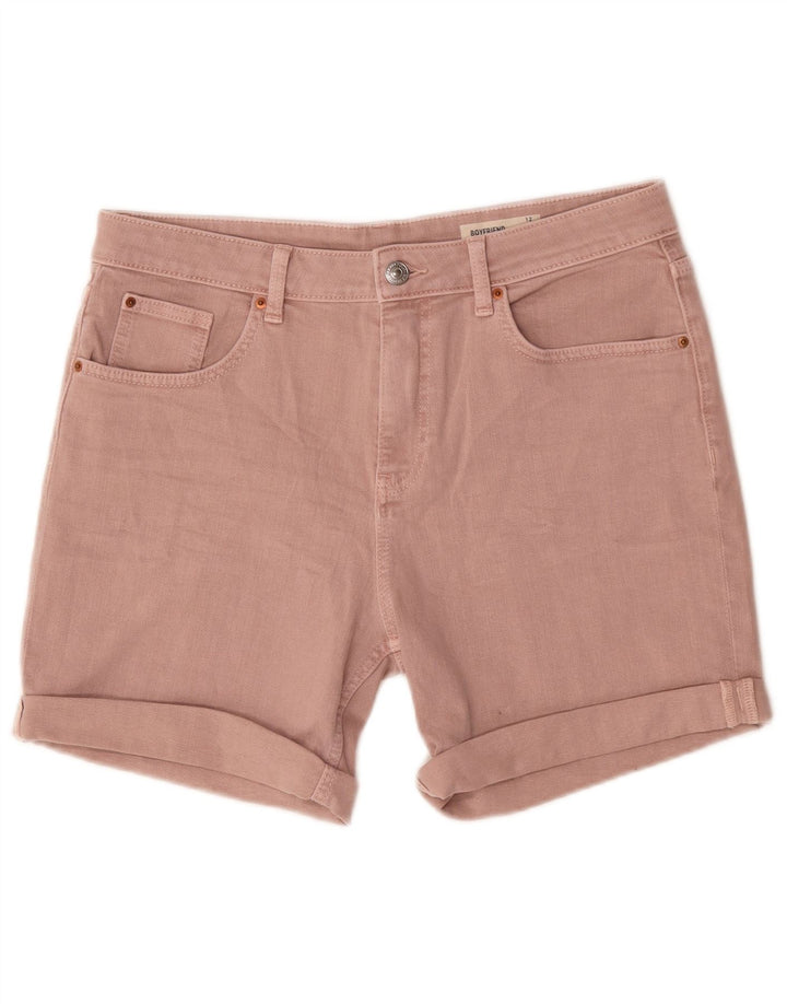 Женские джинсовые шорты Marks & Spencer UK 12 Medium W30 Розовый хлопок