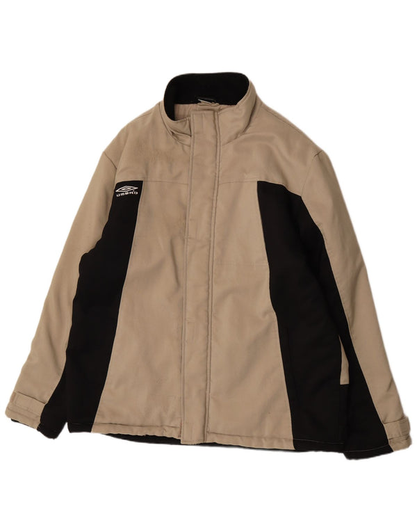 Женская ветровка Umbro UK 44 2XL Бежевый нейлон с цветными блоками