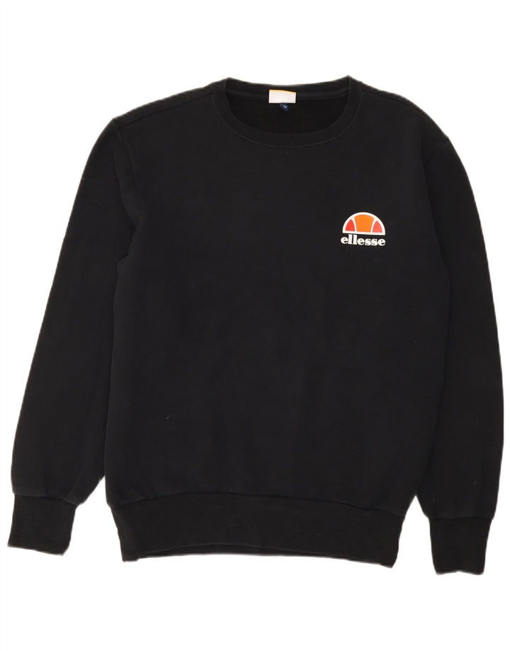 ELLESSE Мужской свитшот из хлопка среднего размера, черный