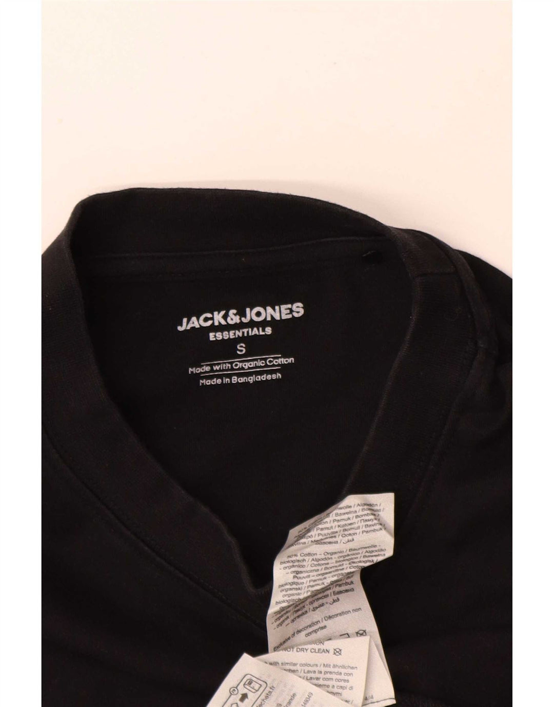 Мужская футболка свободного кроя Jack & Jones, маленькая черная