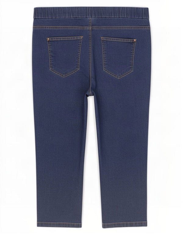 Женские капри Marks & Spencer UK 18 XL W38 L21 Синие хлопковые