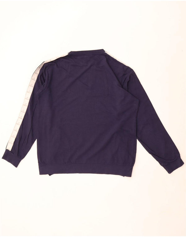 Мужской свитшот AUSTRALIAN L'ALPINA, большой темно-синий с цветными блоками