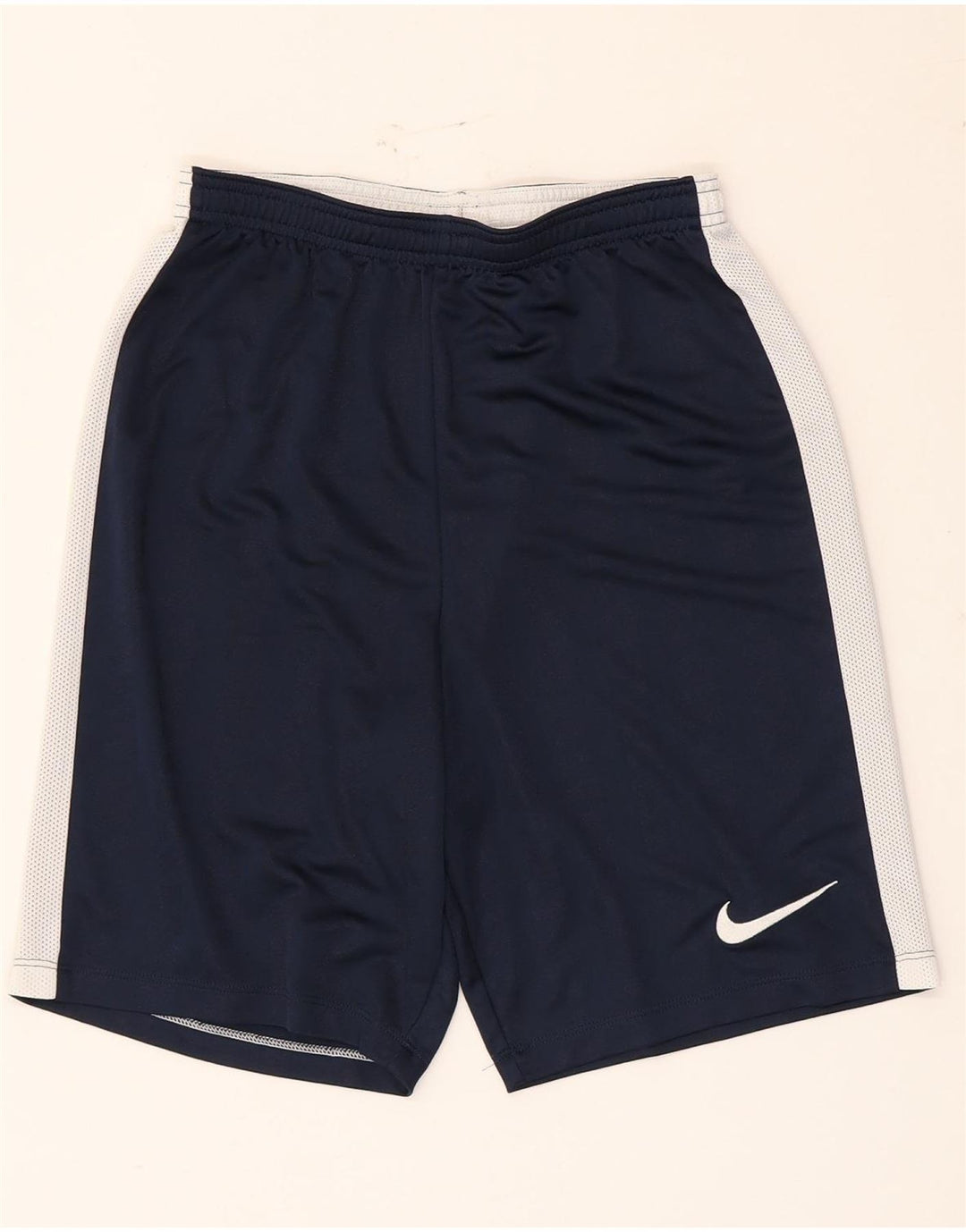 Мужские спортивные шорты Nike Dri Fit, маленькие темно-синие, полиэстер с цветными блоками