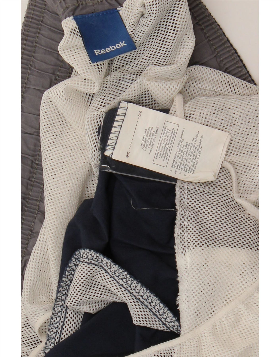 REEBOK Мужские шорты для плавания XL, темно-синие, хлопок