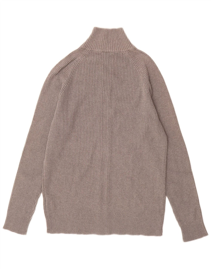 Мужской кардиган Jack & Jones, хлопковый свитер среднего серого цвета