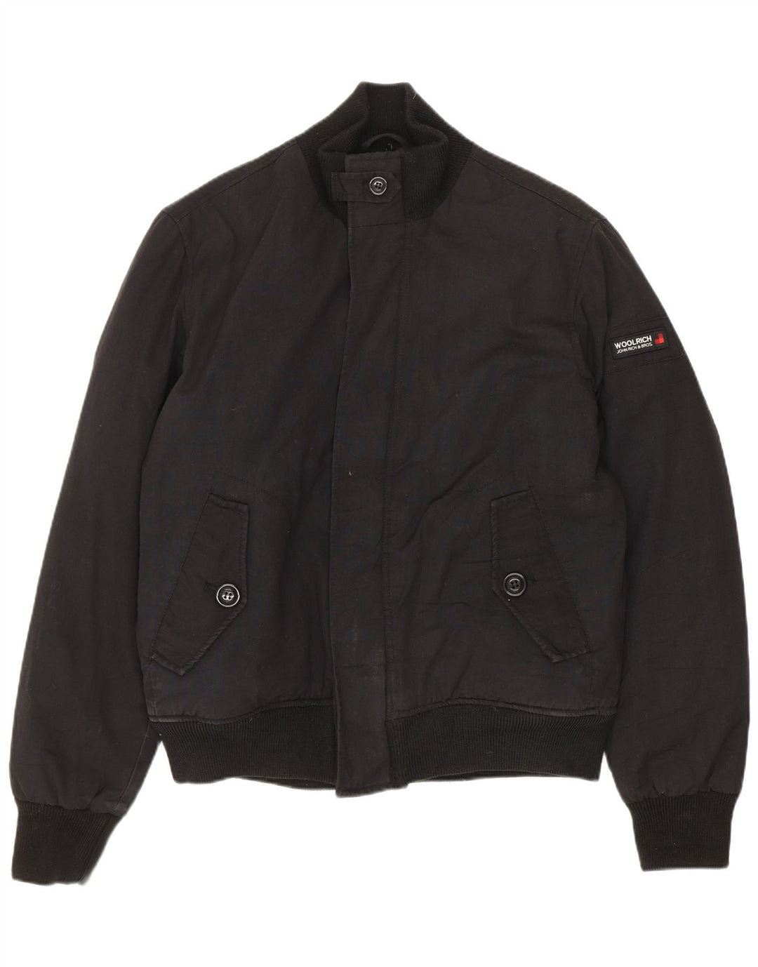 Мужская ветровка-бомбер Woolrich UK 36, маленький черный полиэстер