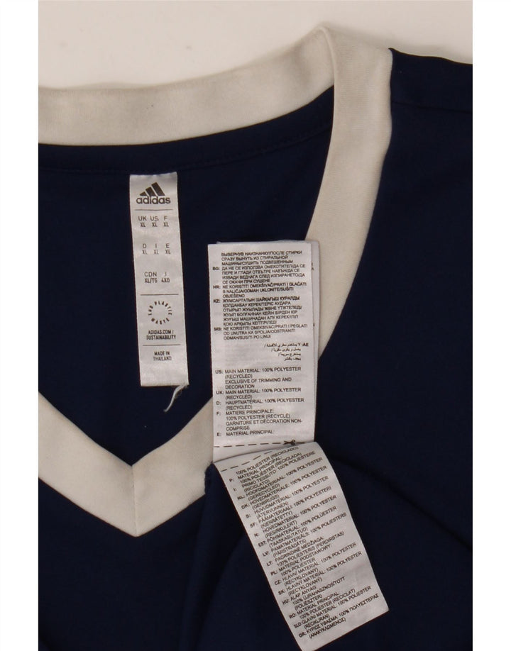 Adidas Мужская футболка Aeroready Top XL Темно-синий полиэстер