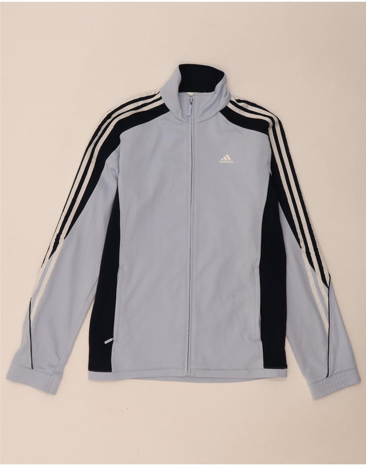 Женский спортивный костюм Adidas Top Jacket UK 14, средний синий полиэстер с цветными блоками