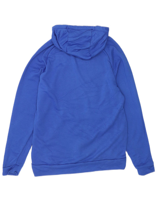 Мужской джемпер с капюшоном Nike Dri Fit с рисунком, средний синий, полиэстер