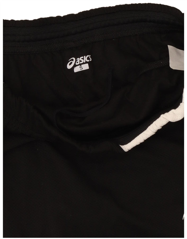 Женские спортивные шорты с графическим рисунком Asics UK 10, маленькие черные, полиэстер с цветными блоками