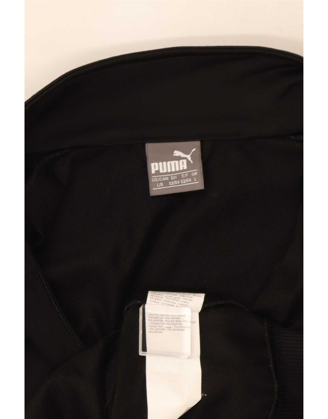 Мужская спортивная куртка с графическим рисунком Puma, большая черная полиэстеровая куртка