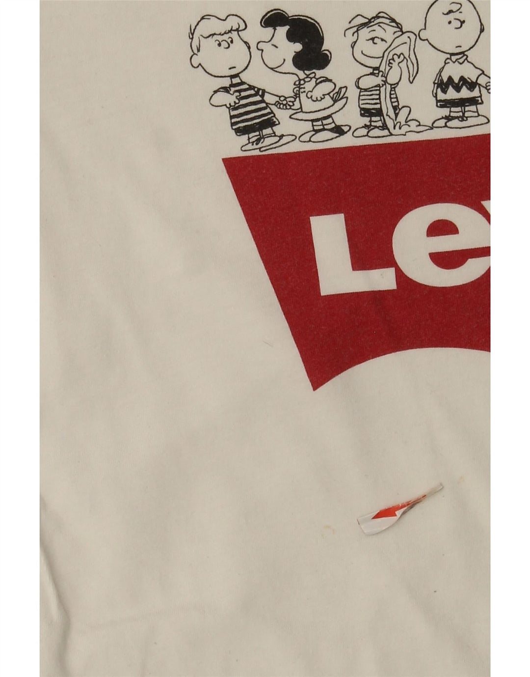 Женская футболка Levi's с рисунком арахиса Top UK 6 XS Белая