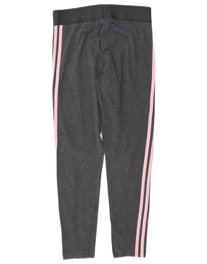 Женские леггинсы Adidas UK 10, маленькие серые, хлопок