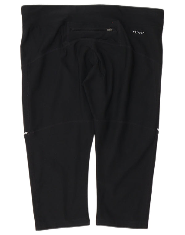 Женские спортивные шорты-бермуды Nike Dri Fit UK 16, большие черные