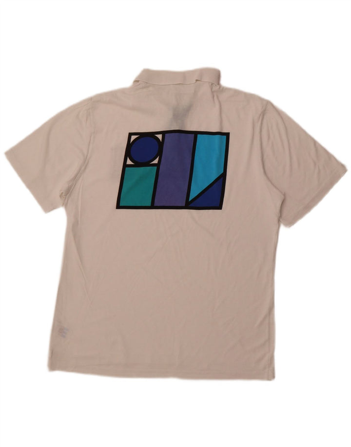 Мужская рубашка-поло ADIDAS IT 50 Medium White Cotton