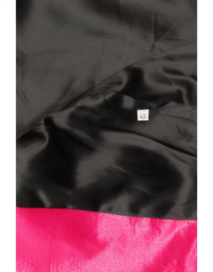 Винтажный женский пиджак на 1 пуговице IT 42 Средний розовый