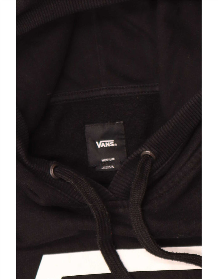 Мужской джемпер с капюшоном с рисунком Vans, средний черный
