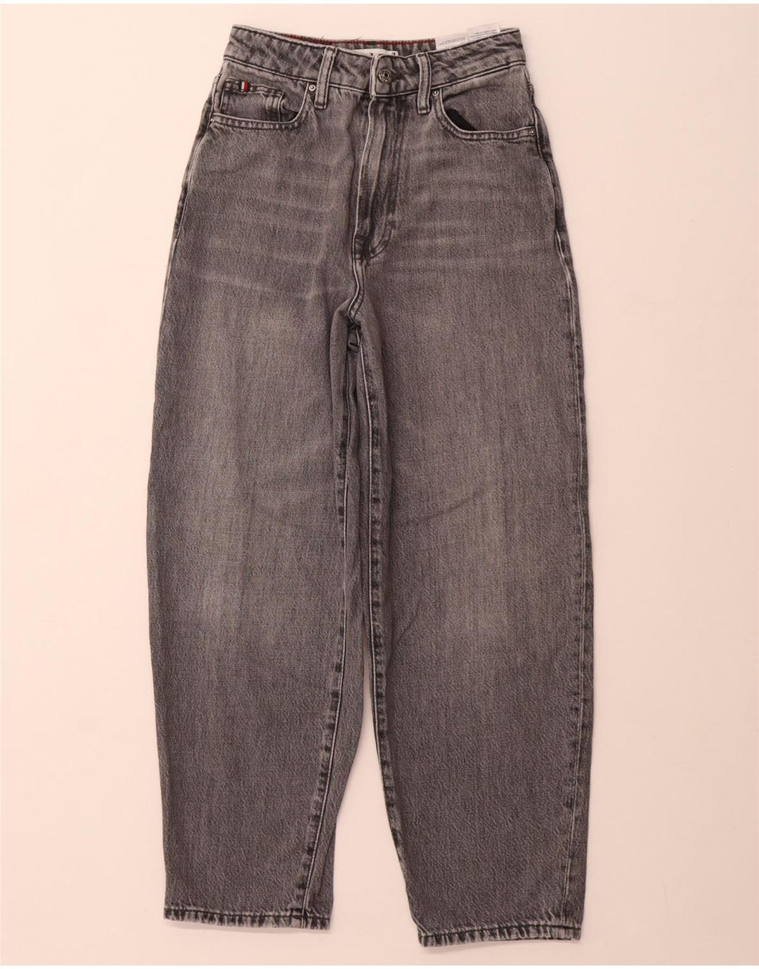 TOMMY HILFIGER Женские зауженные джинсы Eva с высокой талией W25 L25 Серый хлопок