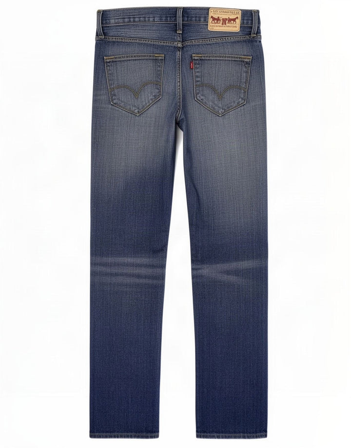 Мужские прямые джинсы Levi's W33 L32 синие, хлопок
