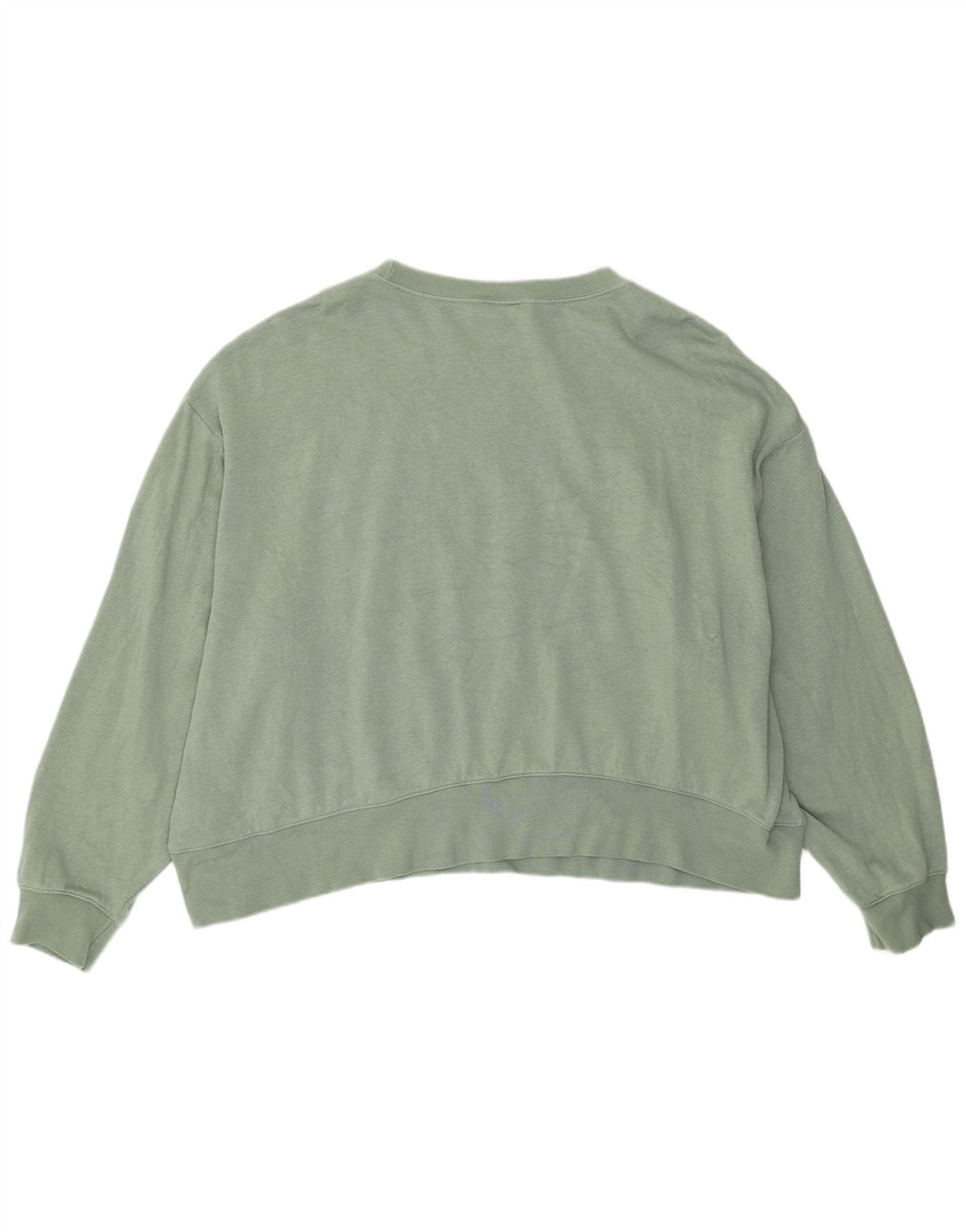 Женский джемпер большого размера с рисунком Nike UK 20 2XL, зеленый хлопок