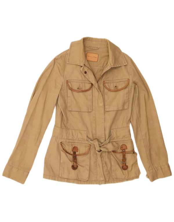 Женская куртка Massimo Dutti EU 36 XS, цвет хаки, лен