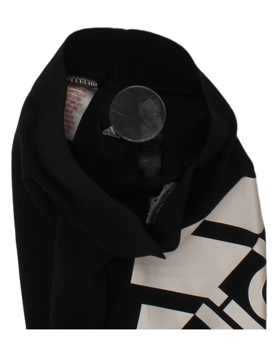 Леггинсы с рисунком Adidas для девочек 4-5 лет, черные спортивные