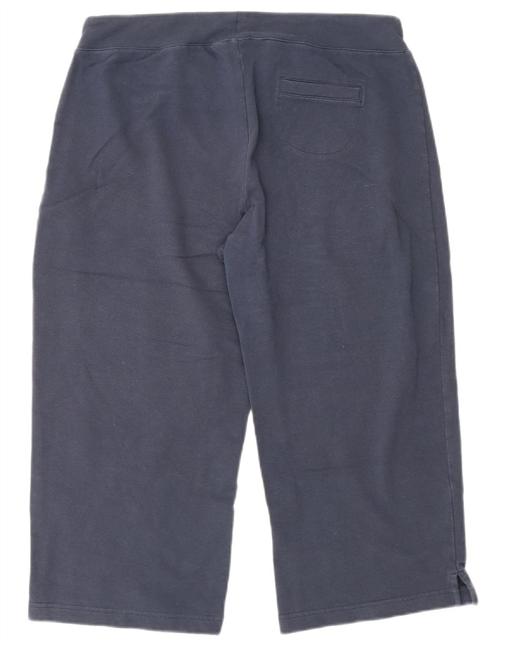 ELLESSE Женские спортивные брюки-капри UK 12, средний темно-синий, хлопок